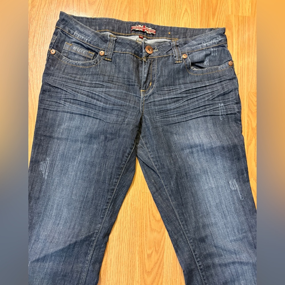 Makers of True Originals Dark Indigo Flare Jeans